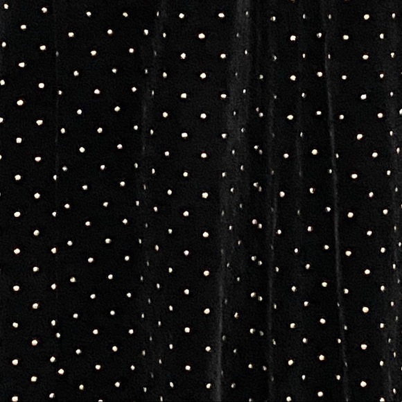 Tahari Long Sleeve Gold Studded Velour Dress - Picture 9 of 12